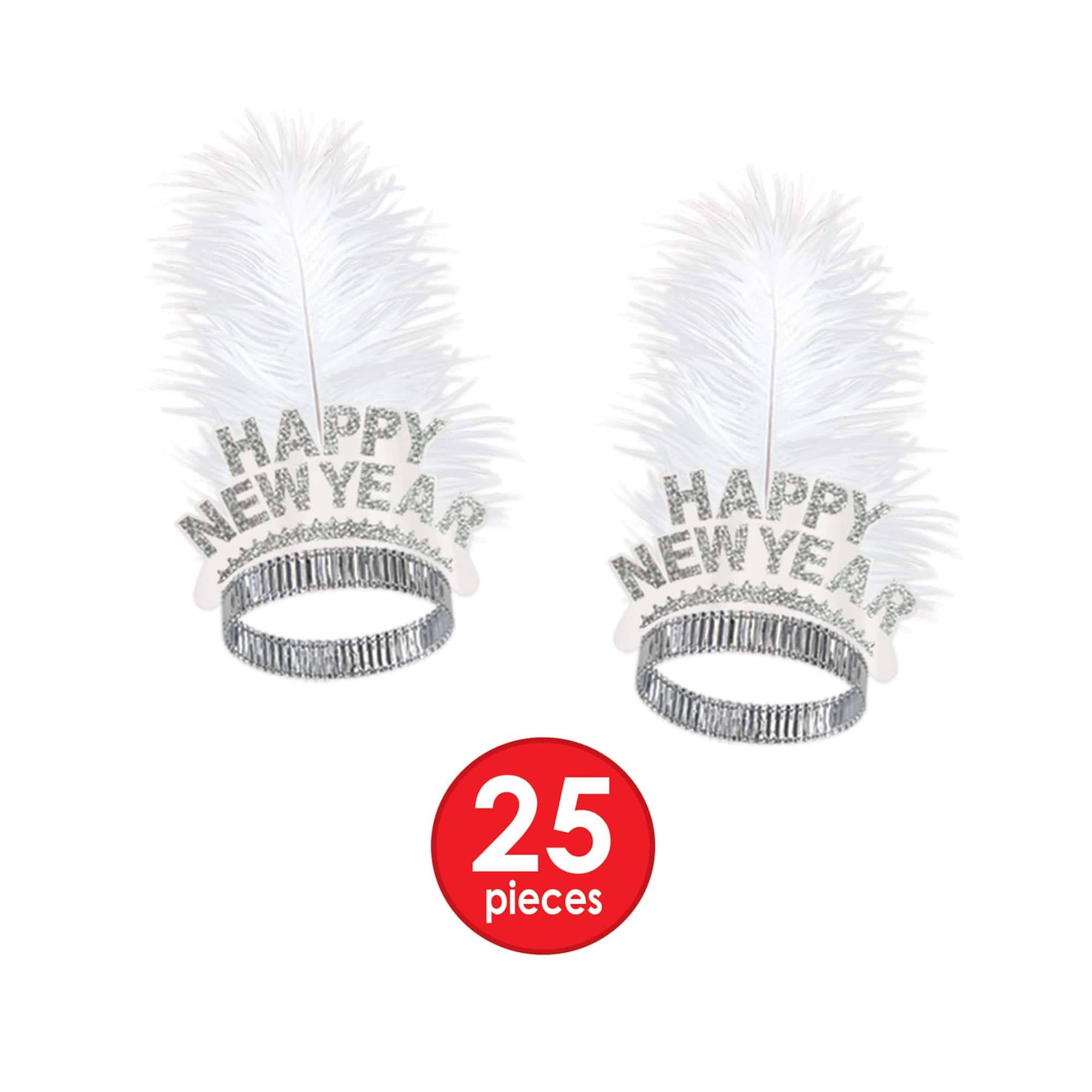 Beistle White & Silver New Year White Ice Party Favor Kit for 50
